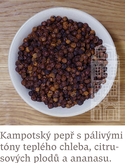 Pepř kampotský tmavě červený